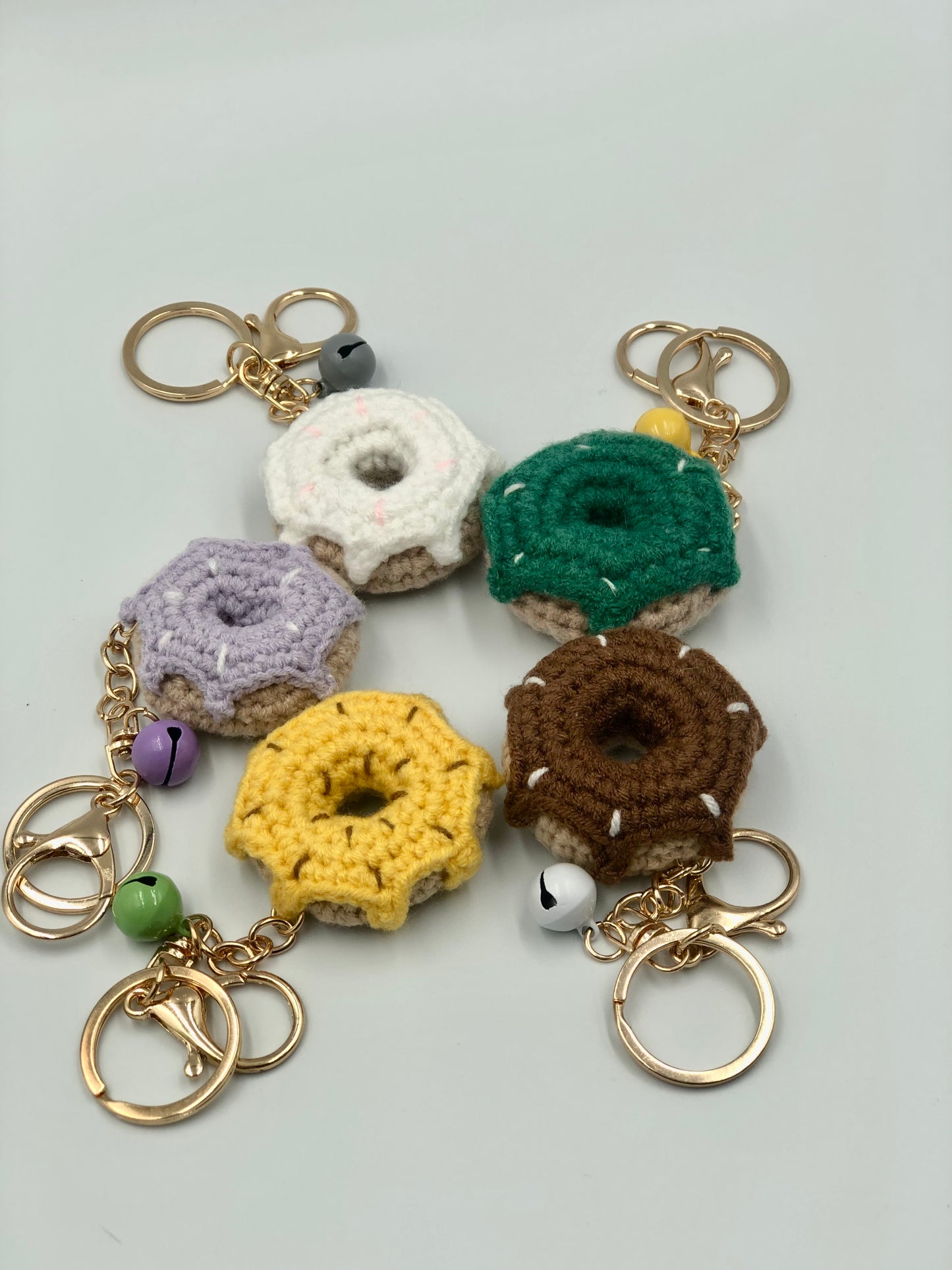 Crochet Donut Handbag Charm