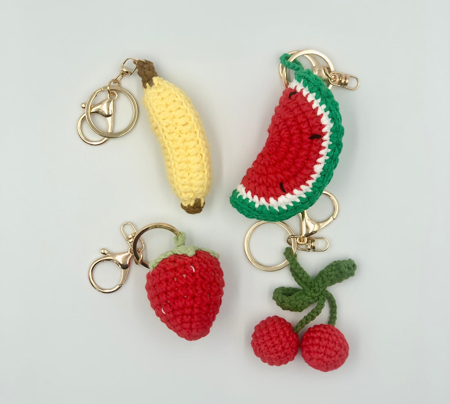 Crochet Fruit Handbag Charm