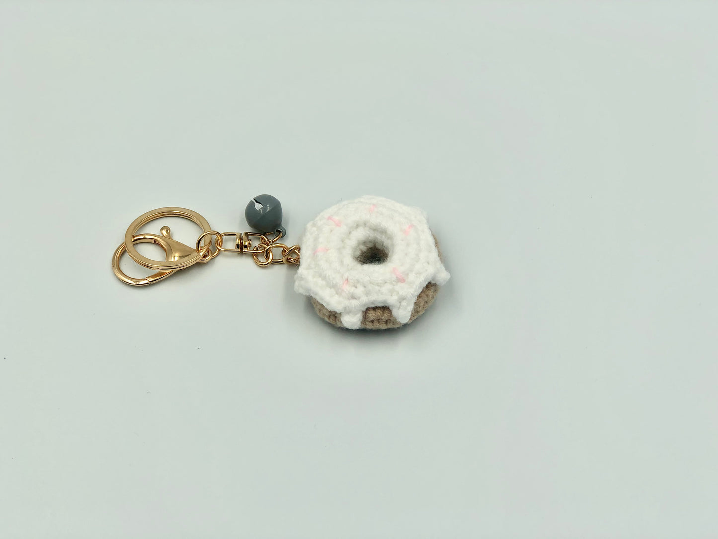 Crochet Donut Handbag Charm