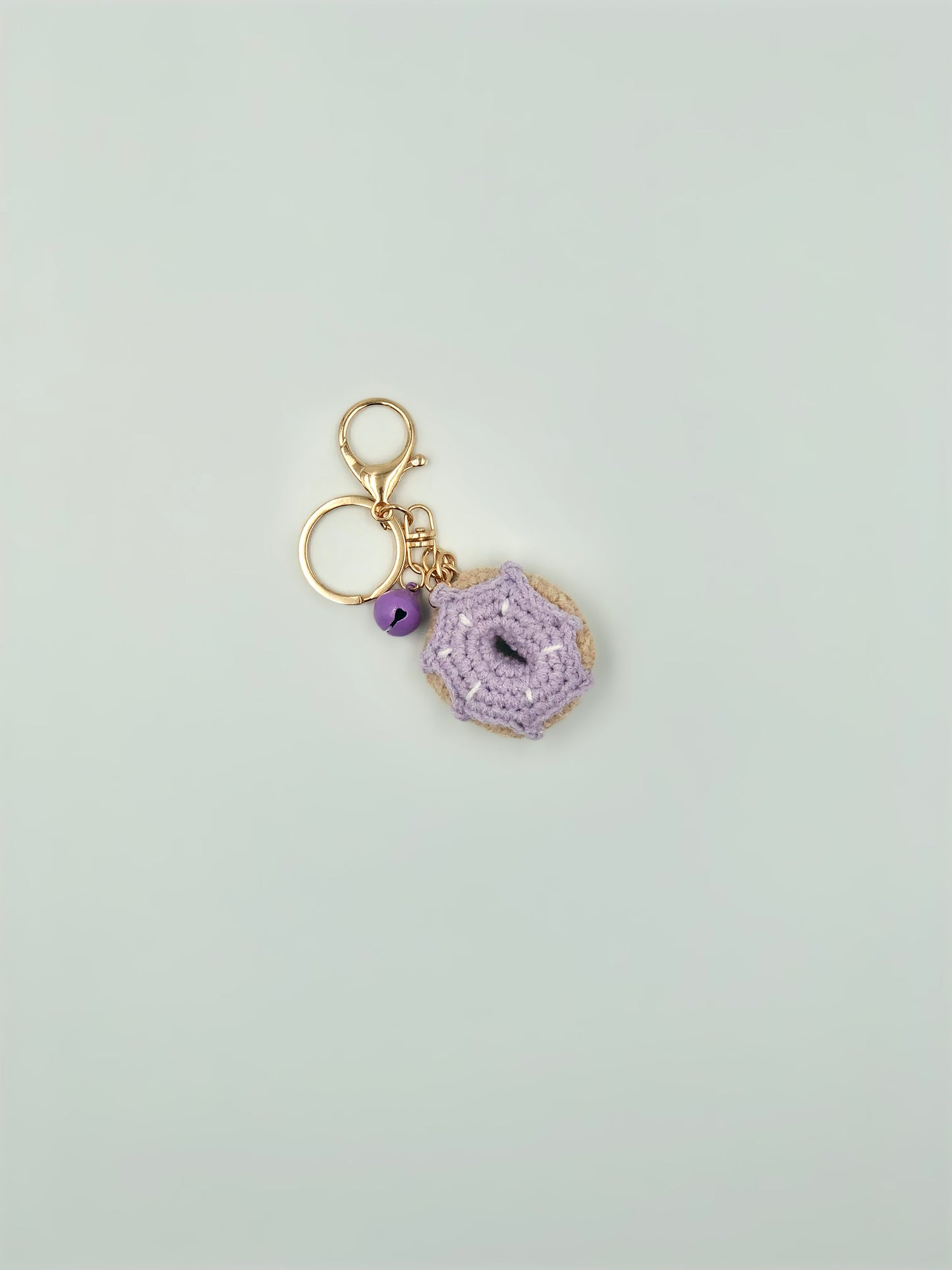 Crochet Donut Handbag Charm